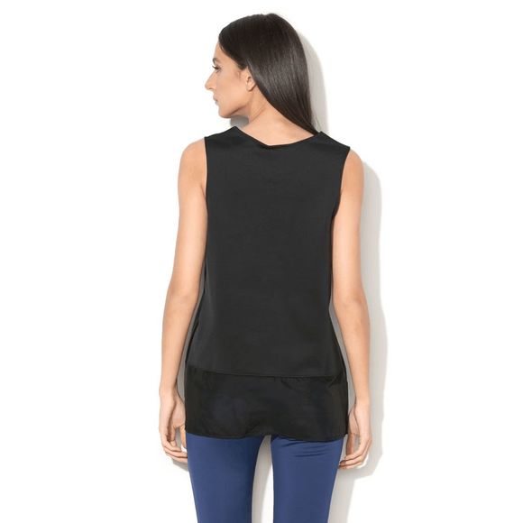 NEW Women's Size Small NIKE Sptcasl Top with Mesh Lining Tank Black 832616-010 - Picture 2 of 3